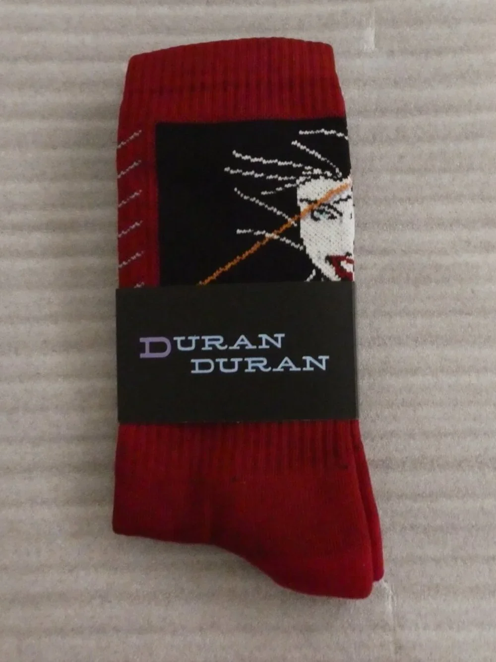 Duran Duran Rio Burgundy Crew Socks - NWT